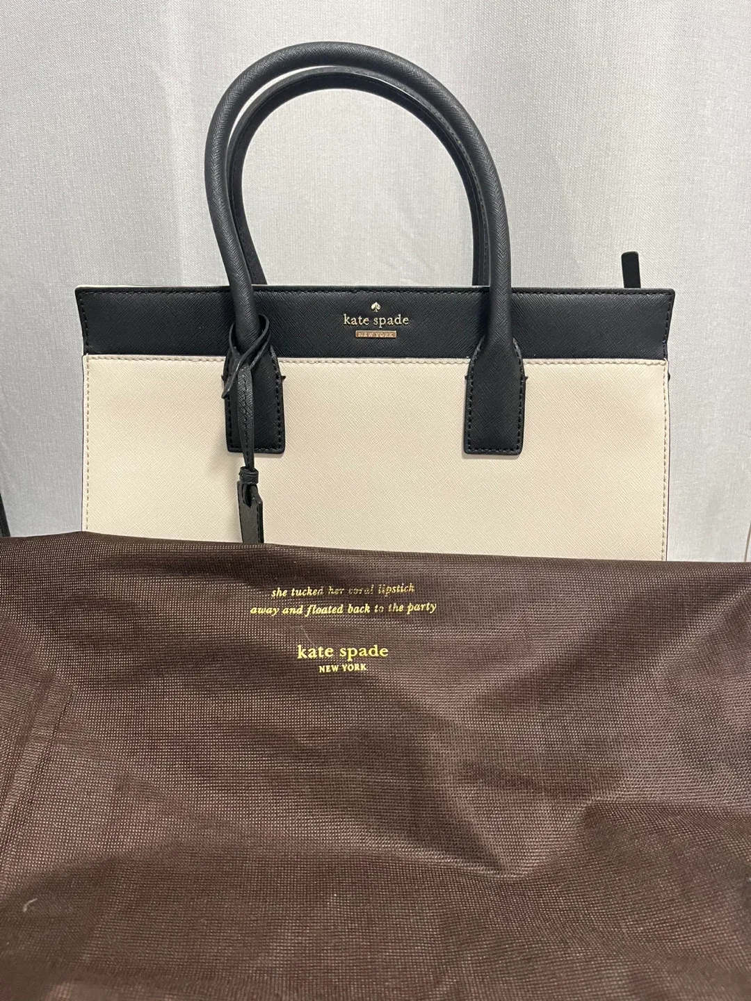 Kate Spade Satchel - Cream & Black image indicator(2)