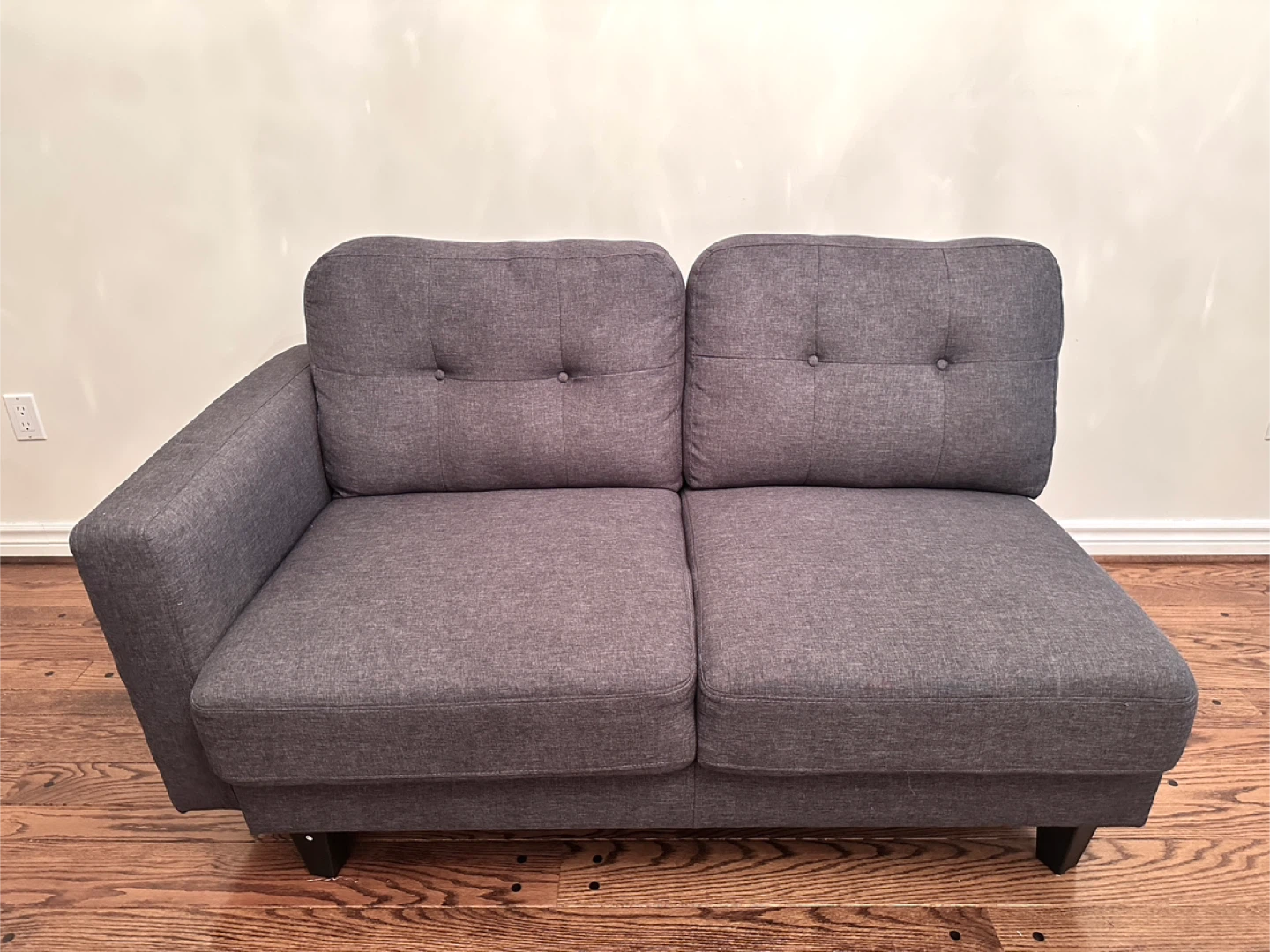 Modern Grey Sectional Sofa - photo 2