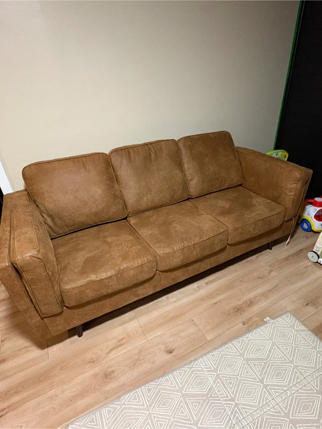 Brown Leather Sofa