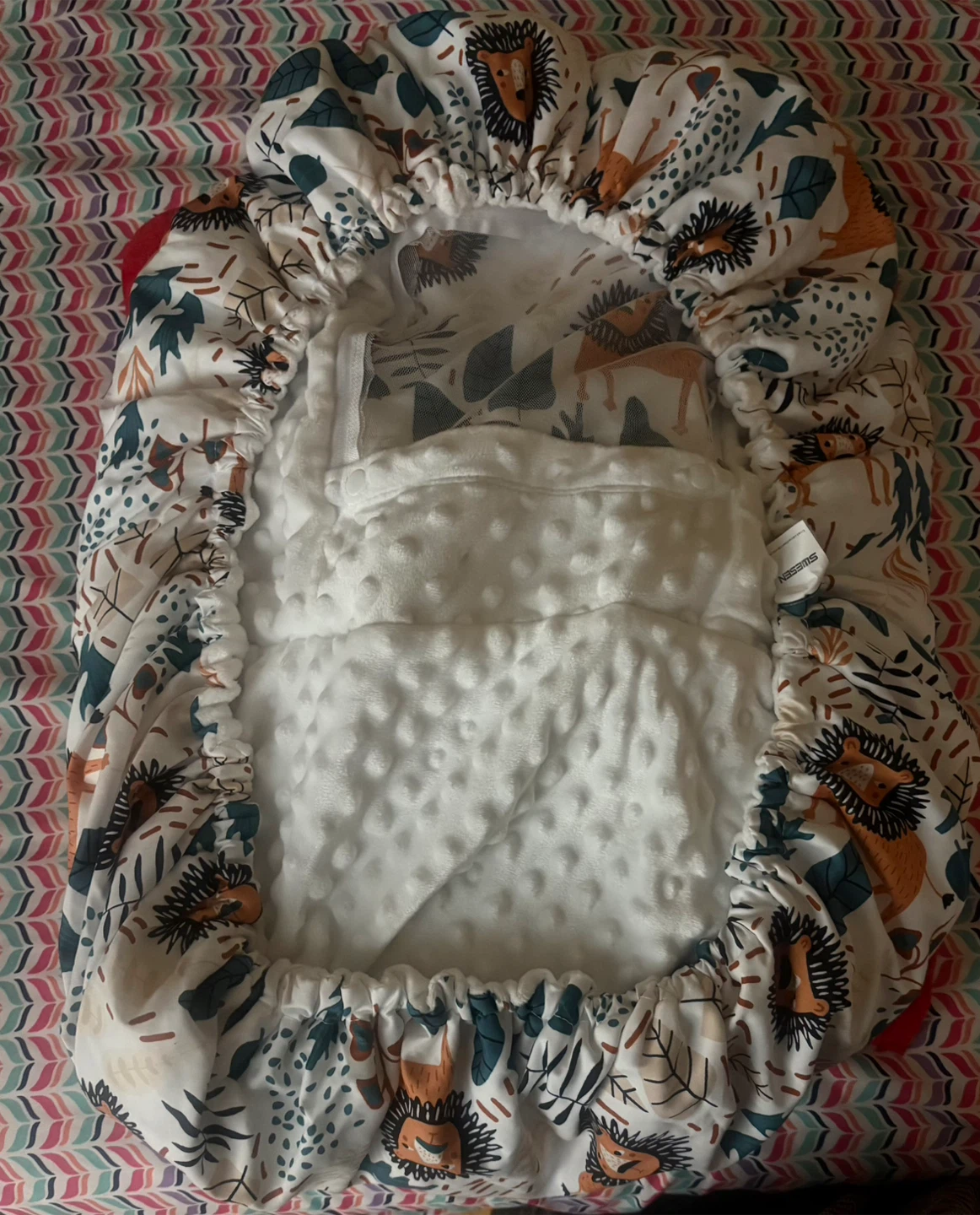 Lion Print Baby Car Seat Cover - Universal Fit