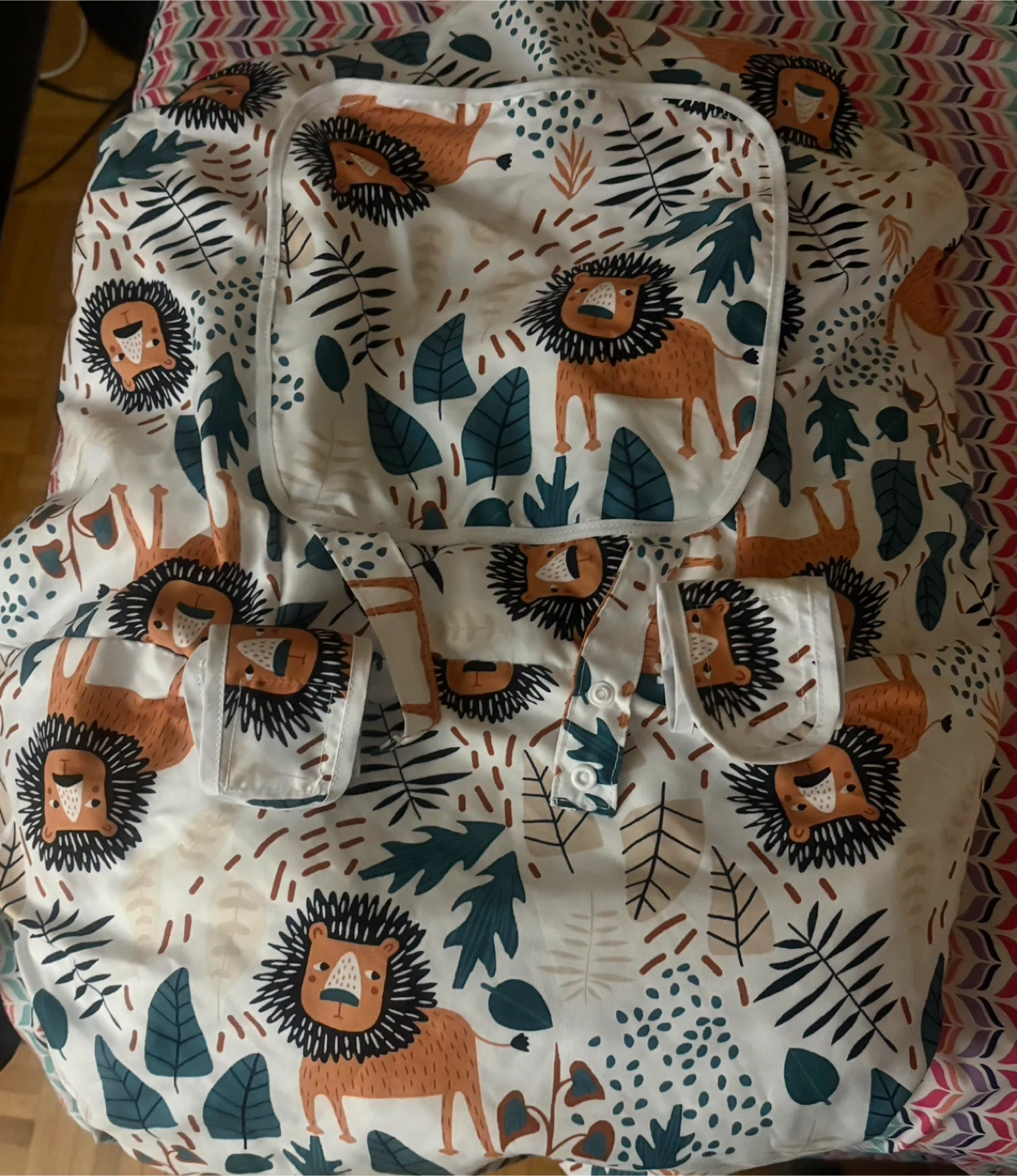 Lion Print Baby Car Seat Cover - Universal Fit - photo 2