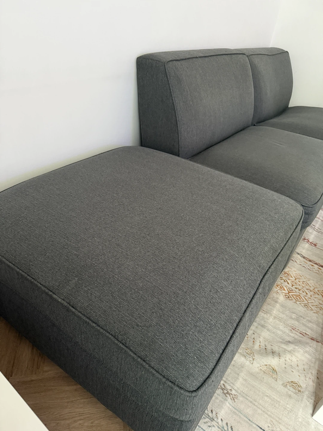 Blue/Grey Modular Couch (3 Pieces) – 100 OBO