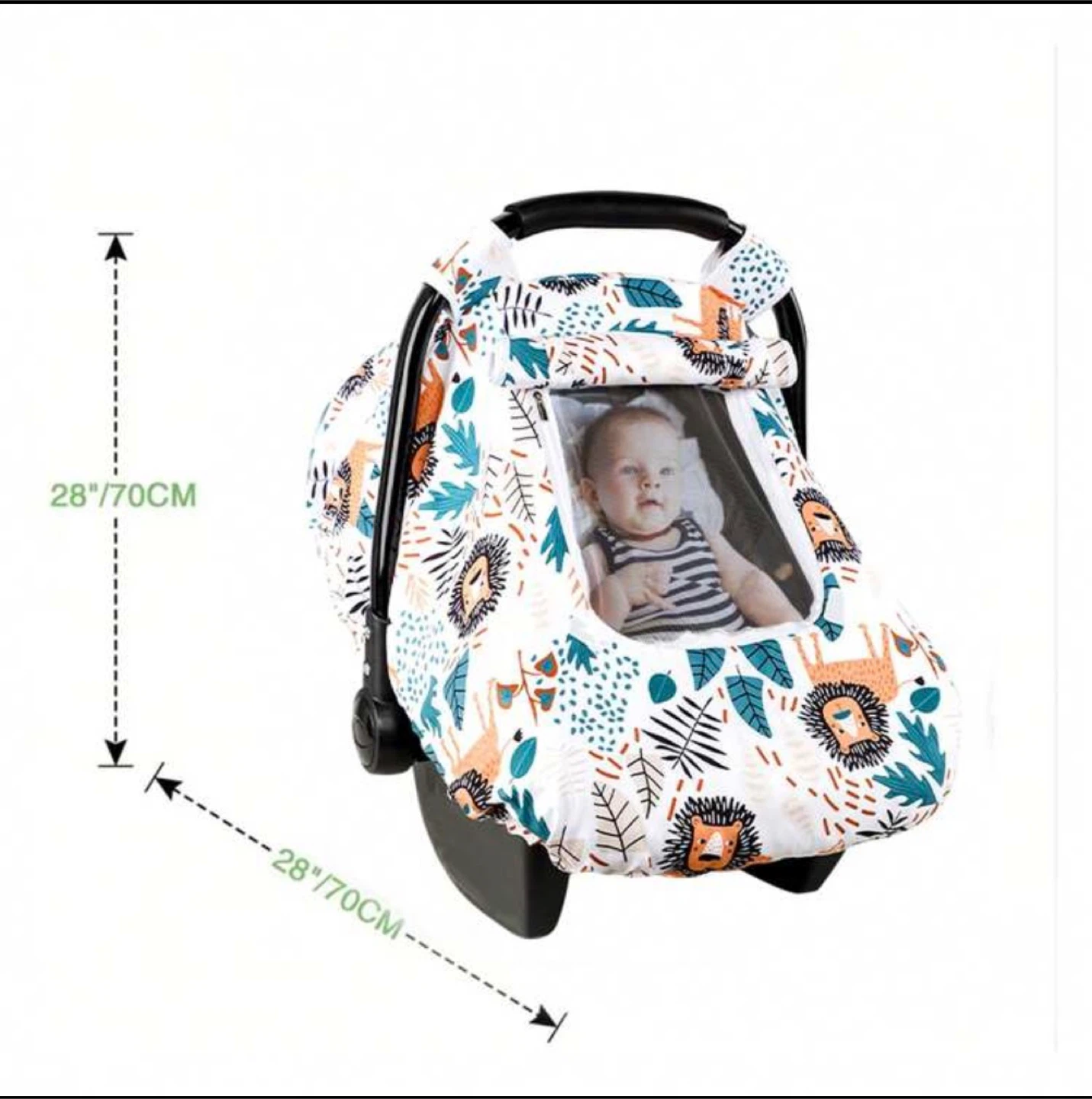 Lion Print Baby Car Seat Cover - Universal Fit - photo 4
