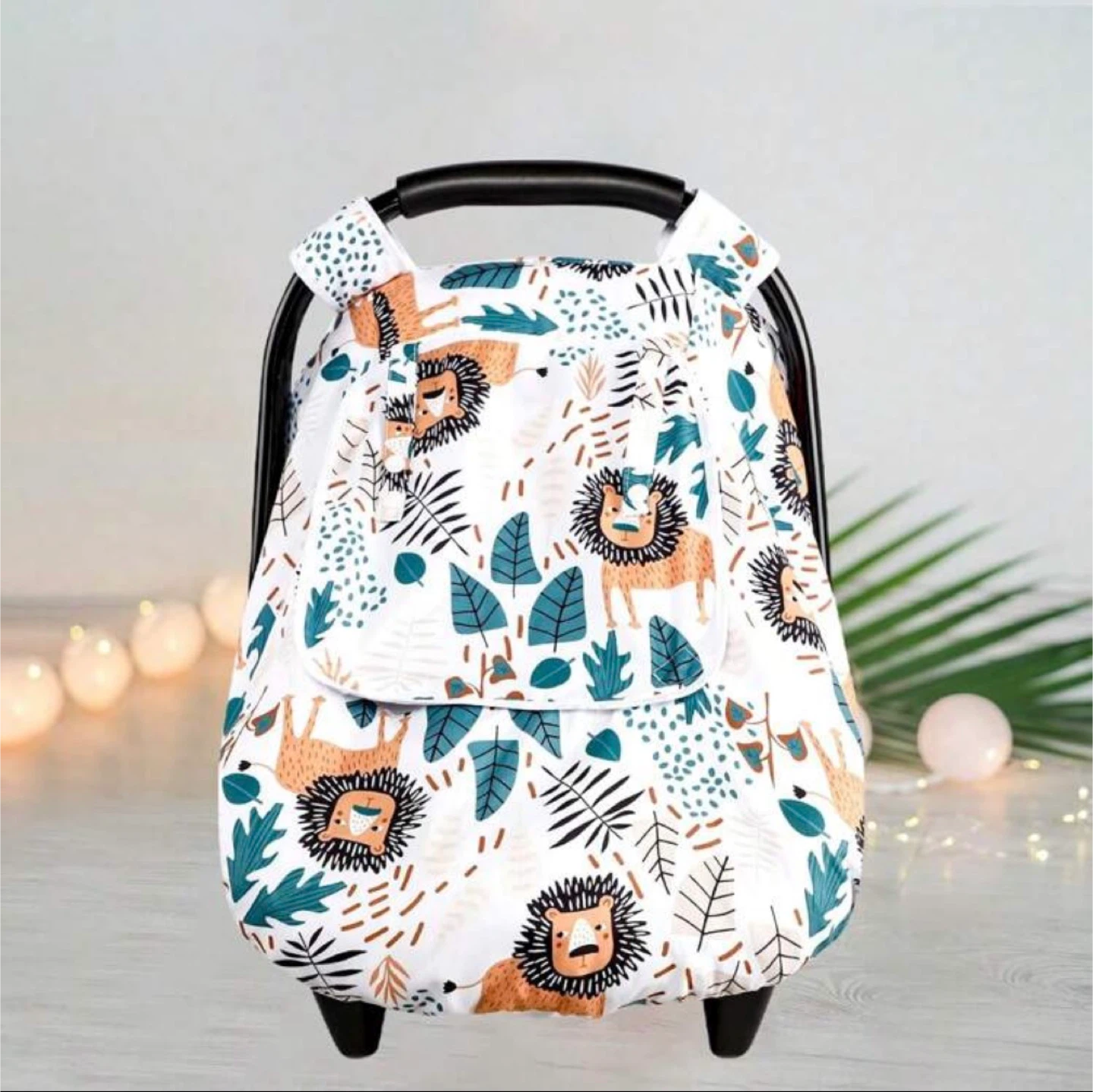 Lion Print Baby Car Seat Cover - Universal Fit - photo 3