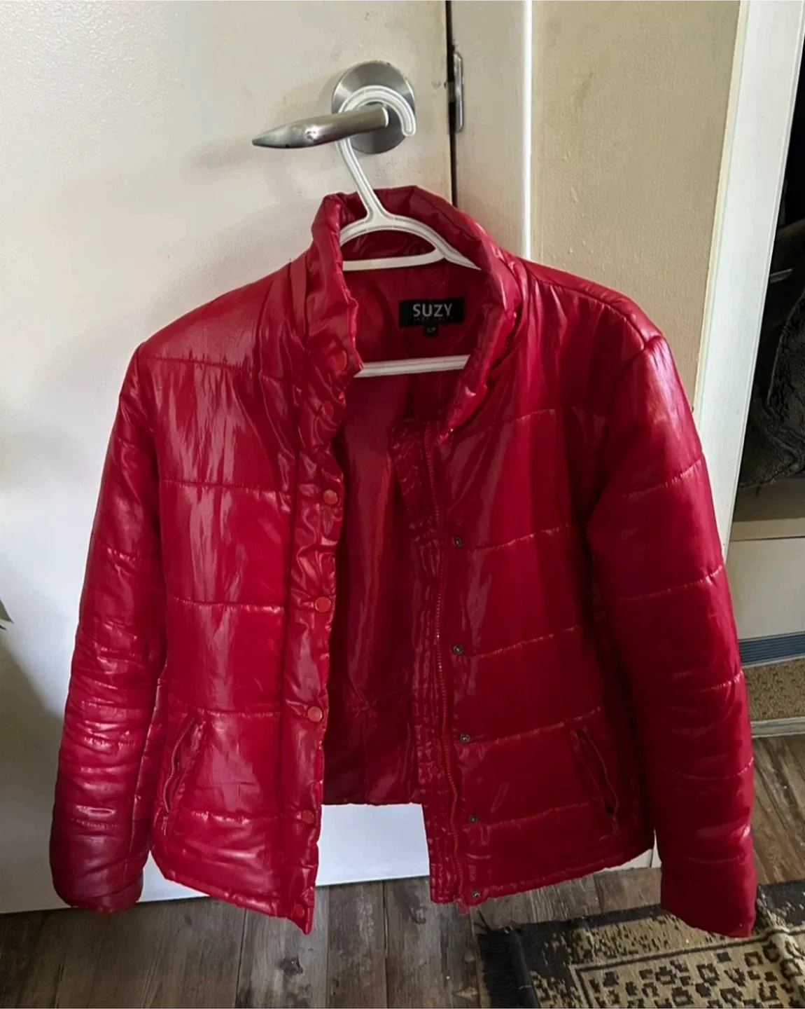 SUZY SHiER Red Puffer Jacket