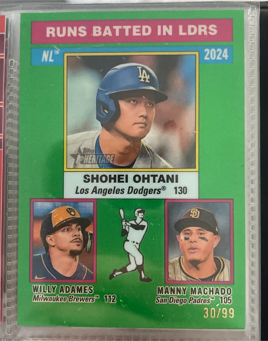 Shohei Ohtani Los Angeles Dodgers Topps Heritage Card