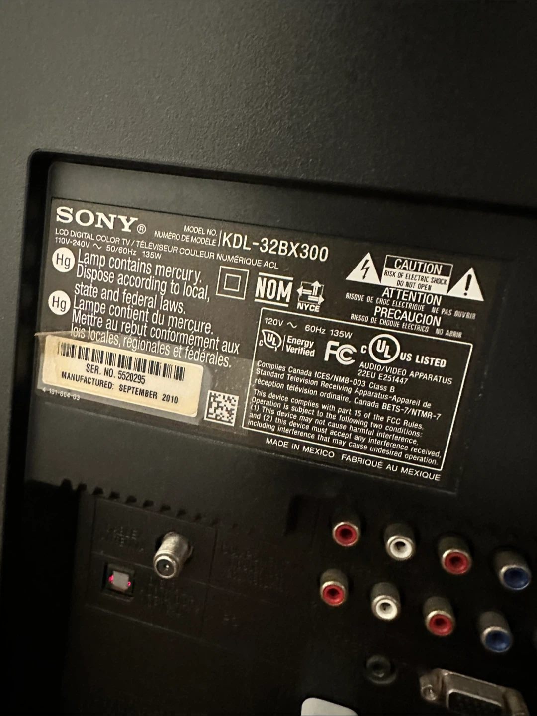 Sony Bravia KDL-32BX300 32" LCD TV with Free Chromecast - photo 3