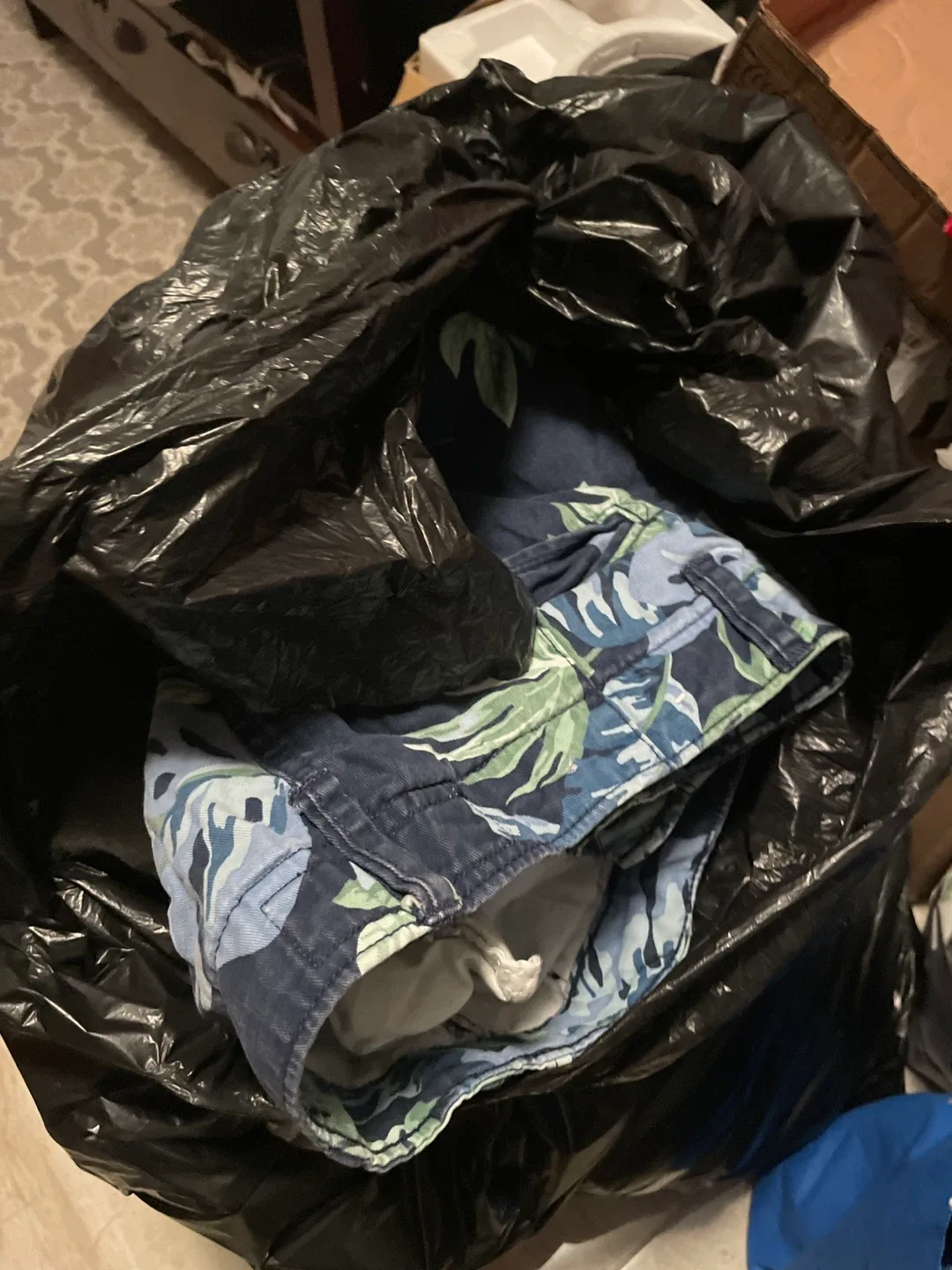 Big bag of men clothes