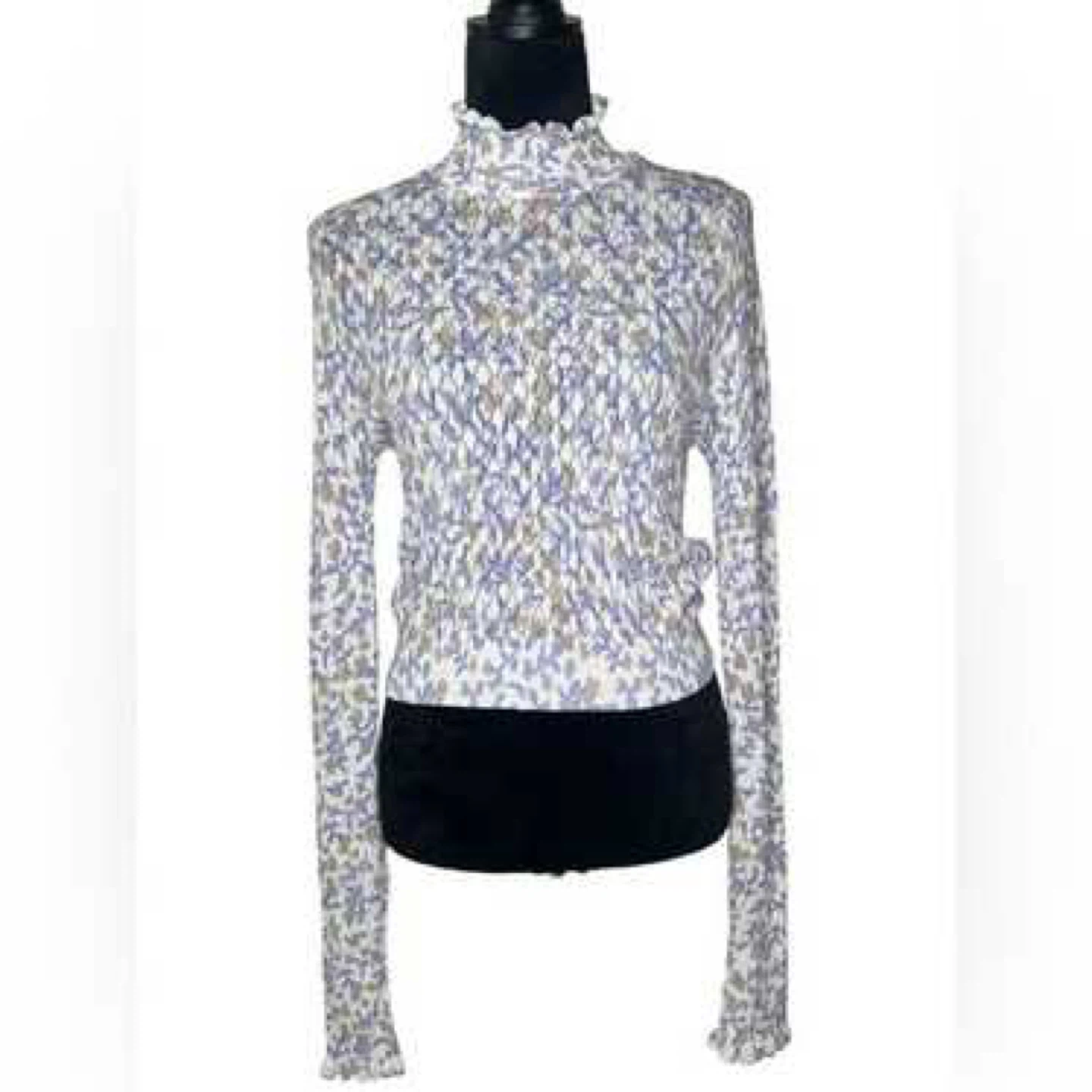 New Zara Floral Knit Top - Size Small