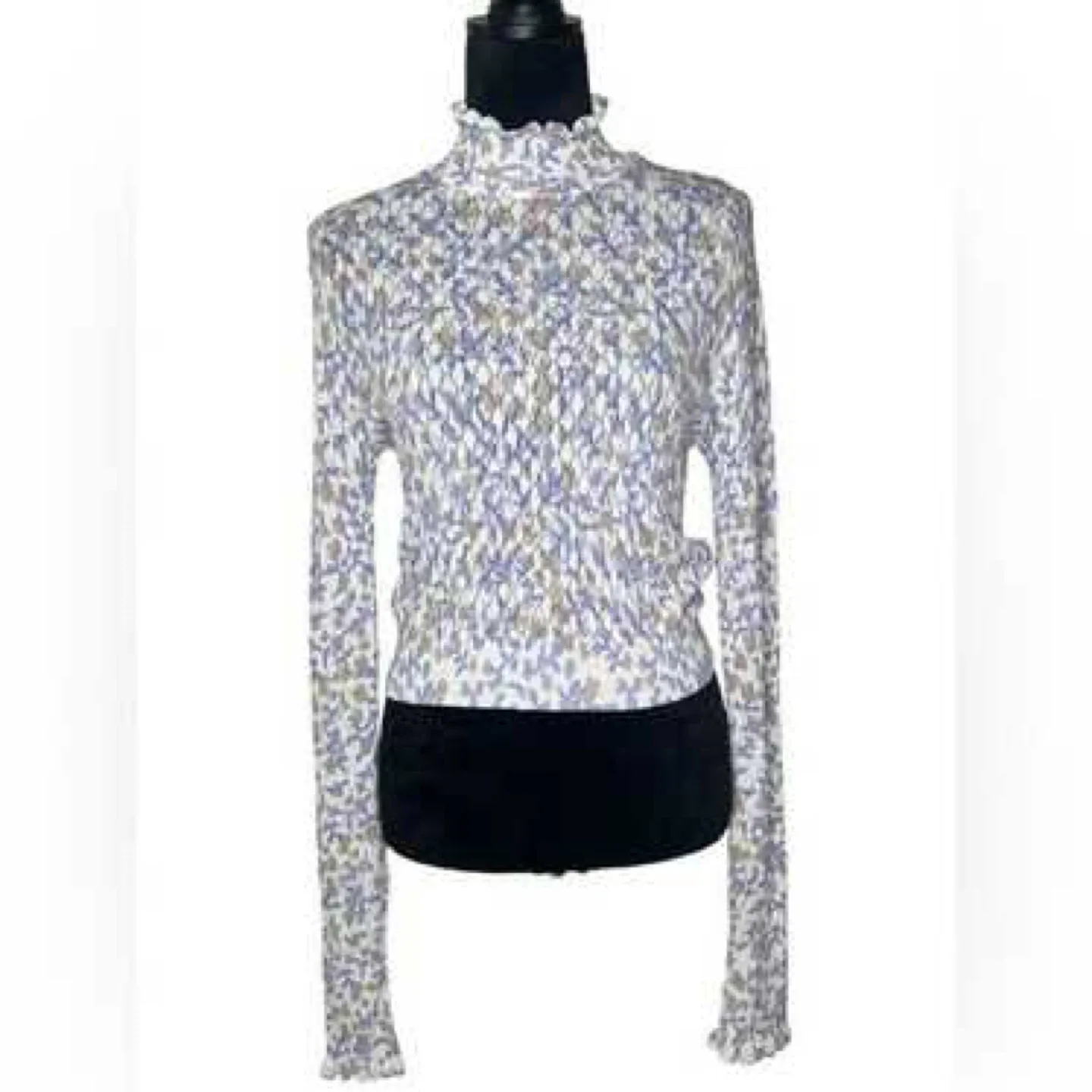 New Zara Floral Knit Top - Size Small