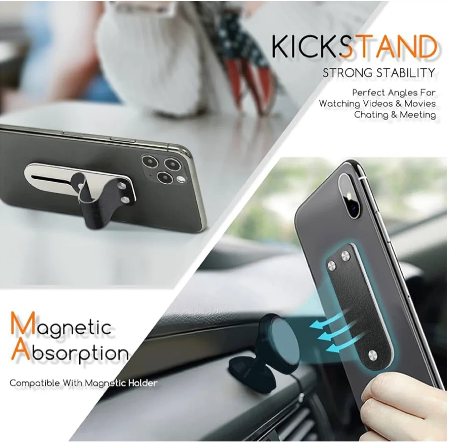 TOQMCI Phone Grip & Stand - Multi-Functional image indicator(4)