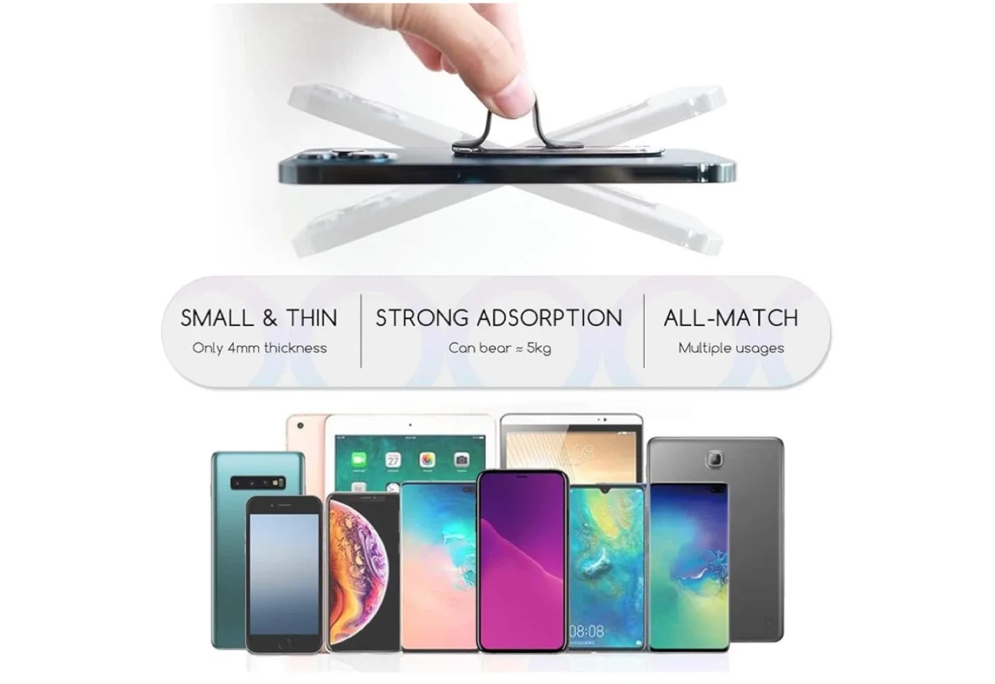 TOQMCI Phone Grip & Stand - Multi-Functional image indicator(7)