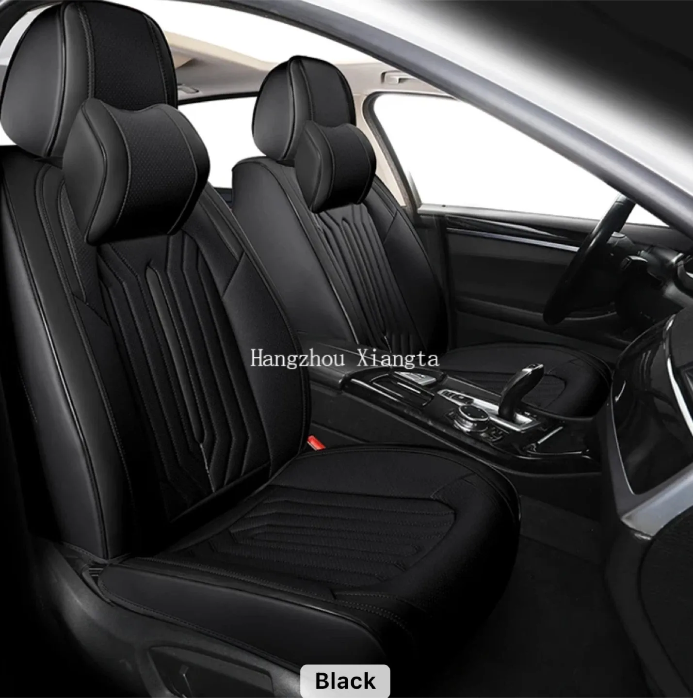 New Premium Full Leader Car Seat Covers Sedan SUVs Pickup Truck image indicator(4)