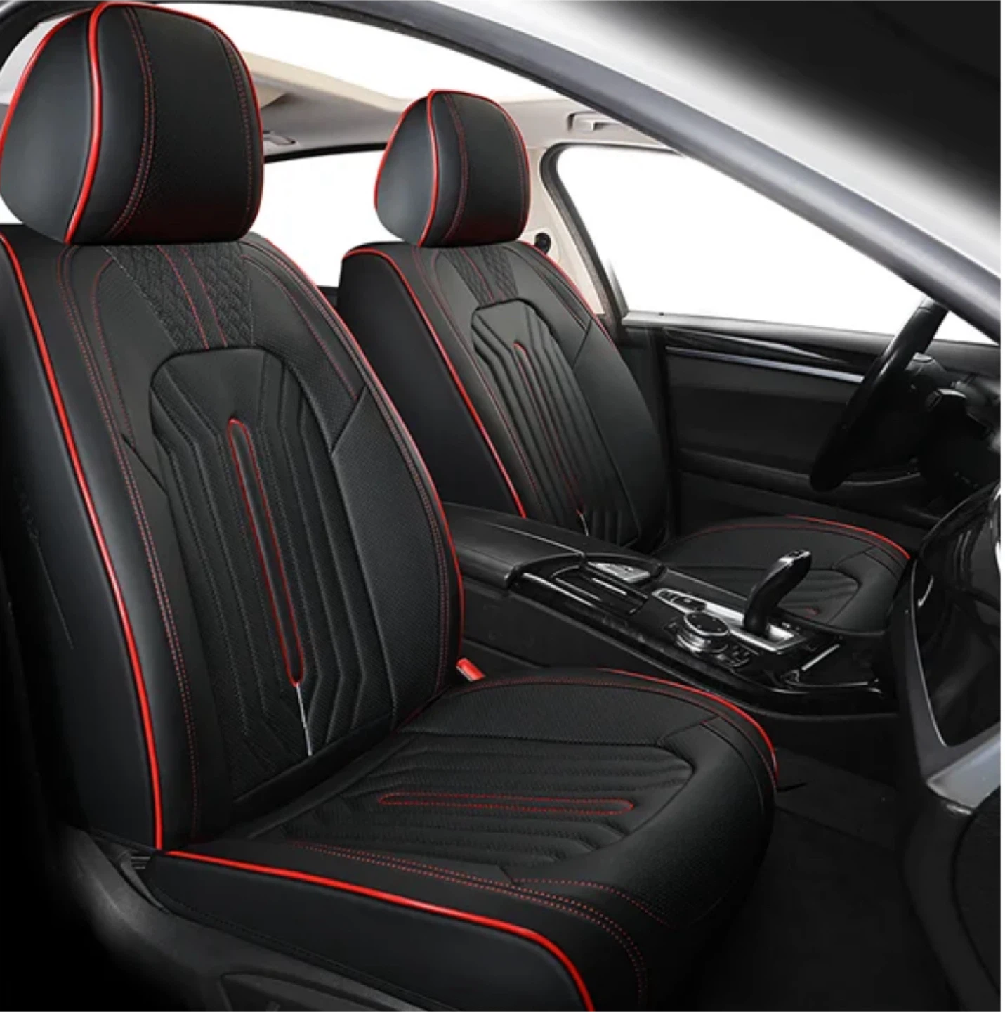 New Premium Full Leader Car Seat Covers Sedan SUVs Pickup Truck - photo 2