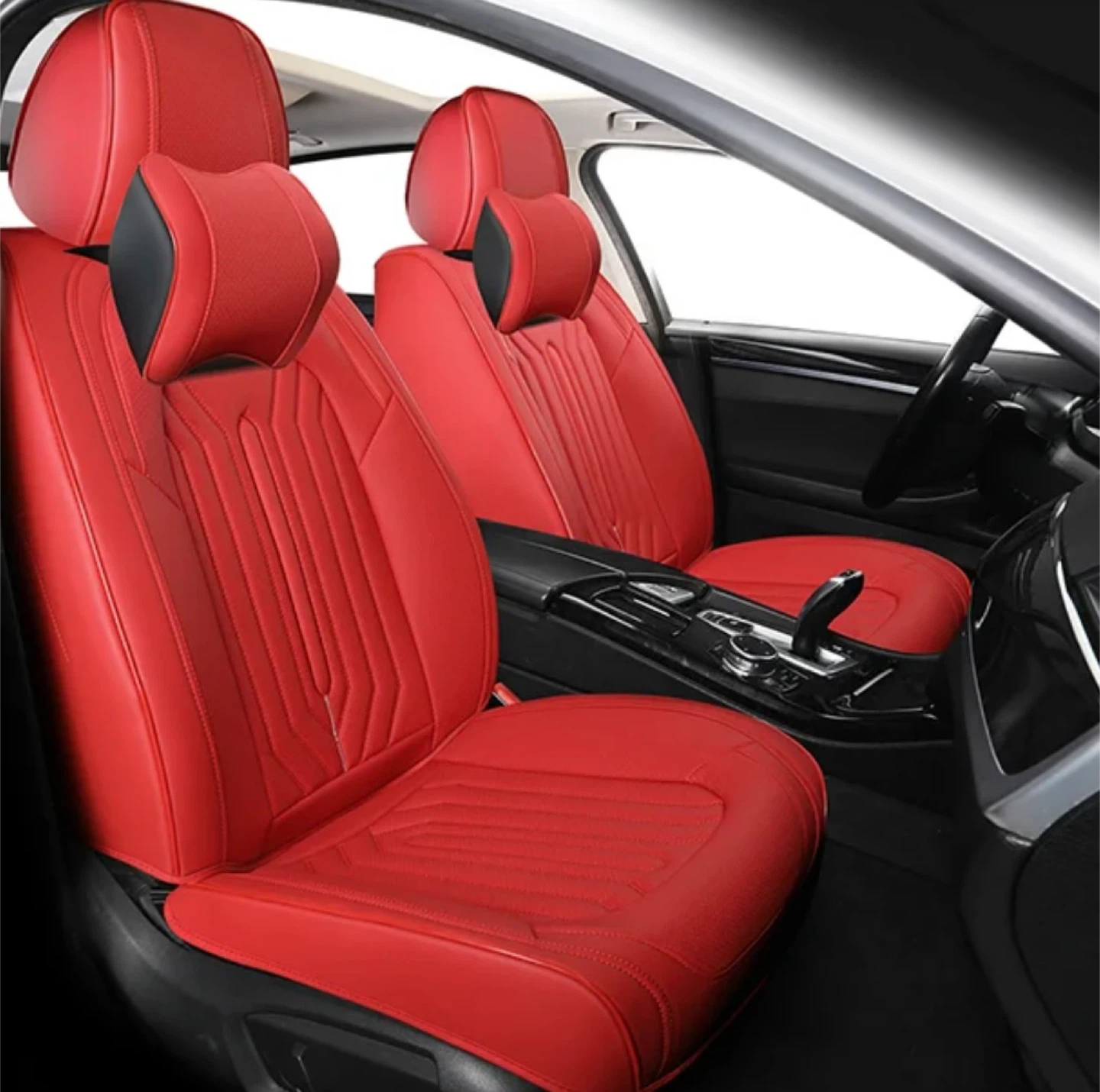 New Premium Full Leader Car Seat Covers Sedan SUVs Pickup Truck