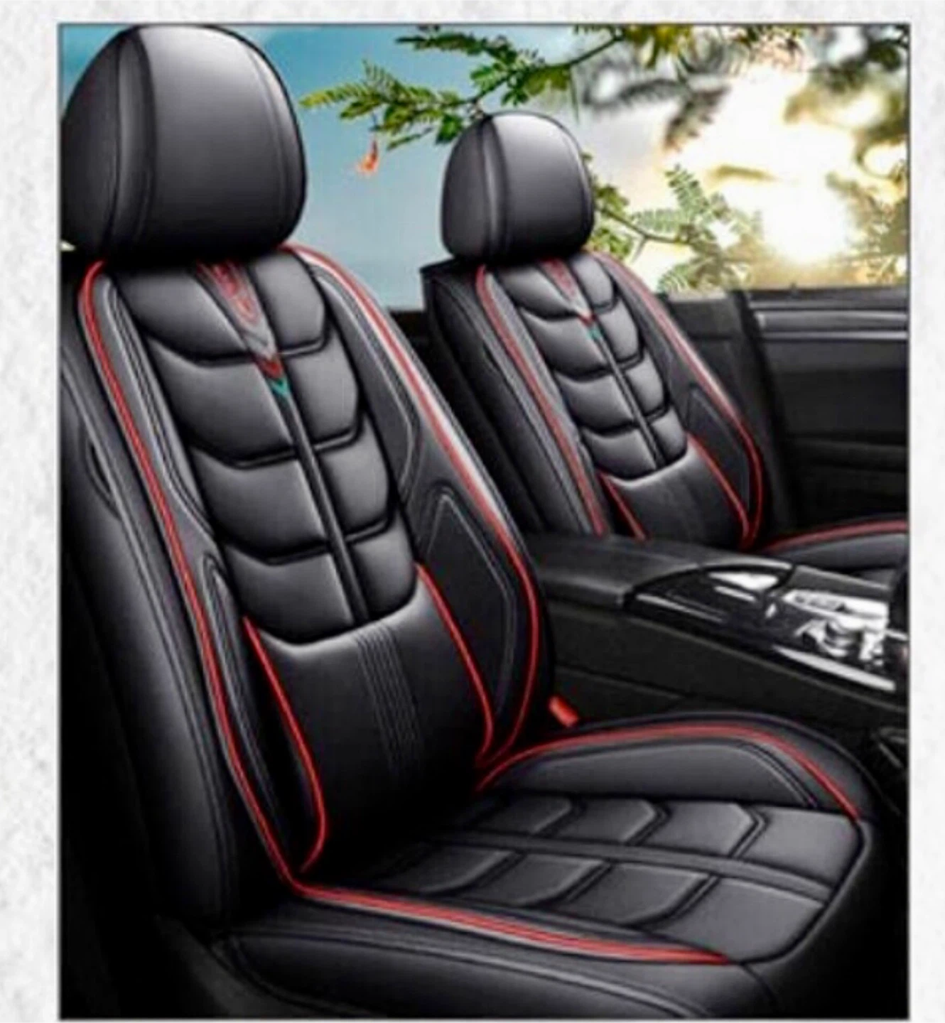 New Premium Full Leader Car Seat Covers Sedan SUVs Pickup Truck - photo 5