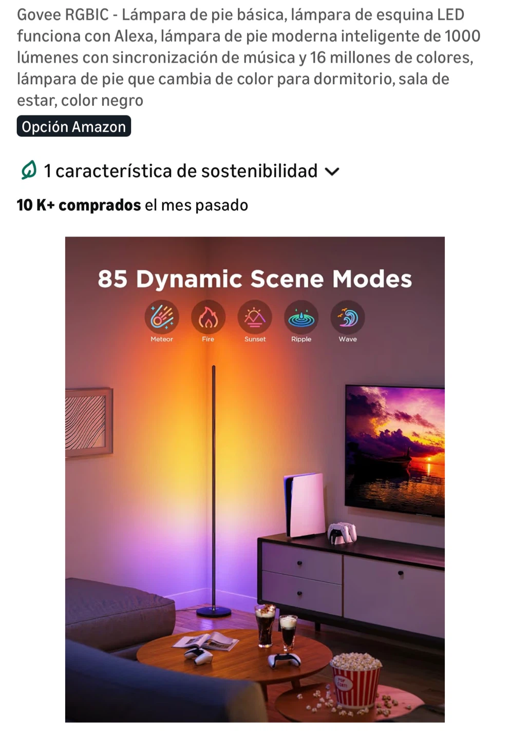 Govee Floor Lamp Basic - RGBIC Corner Lighting - photo 4