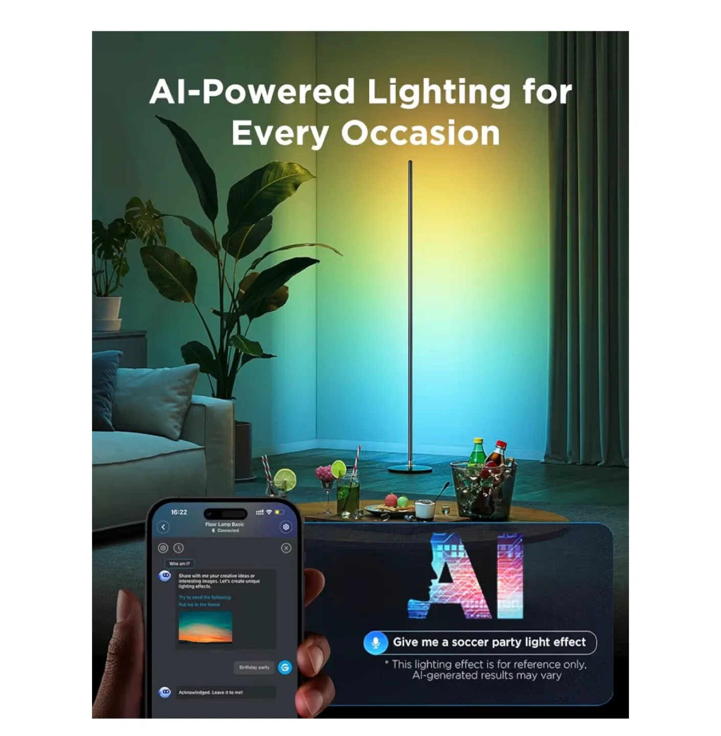 Govee Floor Lamp Basic - RGBIC Corner Lighting image indicator(3)