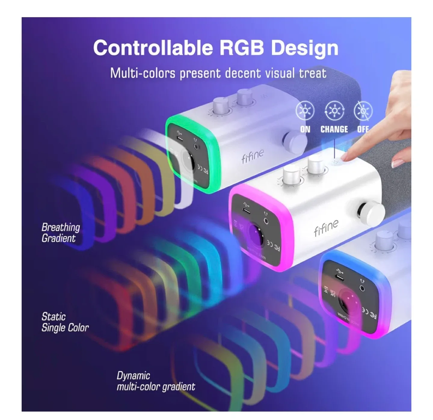 Fifine AS Version.25-V10 Dynamic Microphone - New image indicator(6)