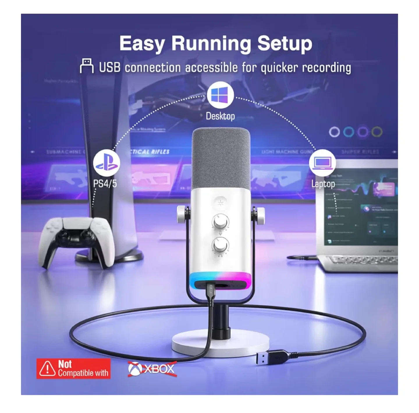 Fifine AS Version.25-V10 Dynamic Microphone - New image indicator(5)