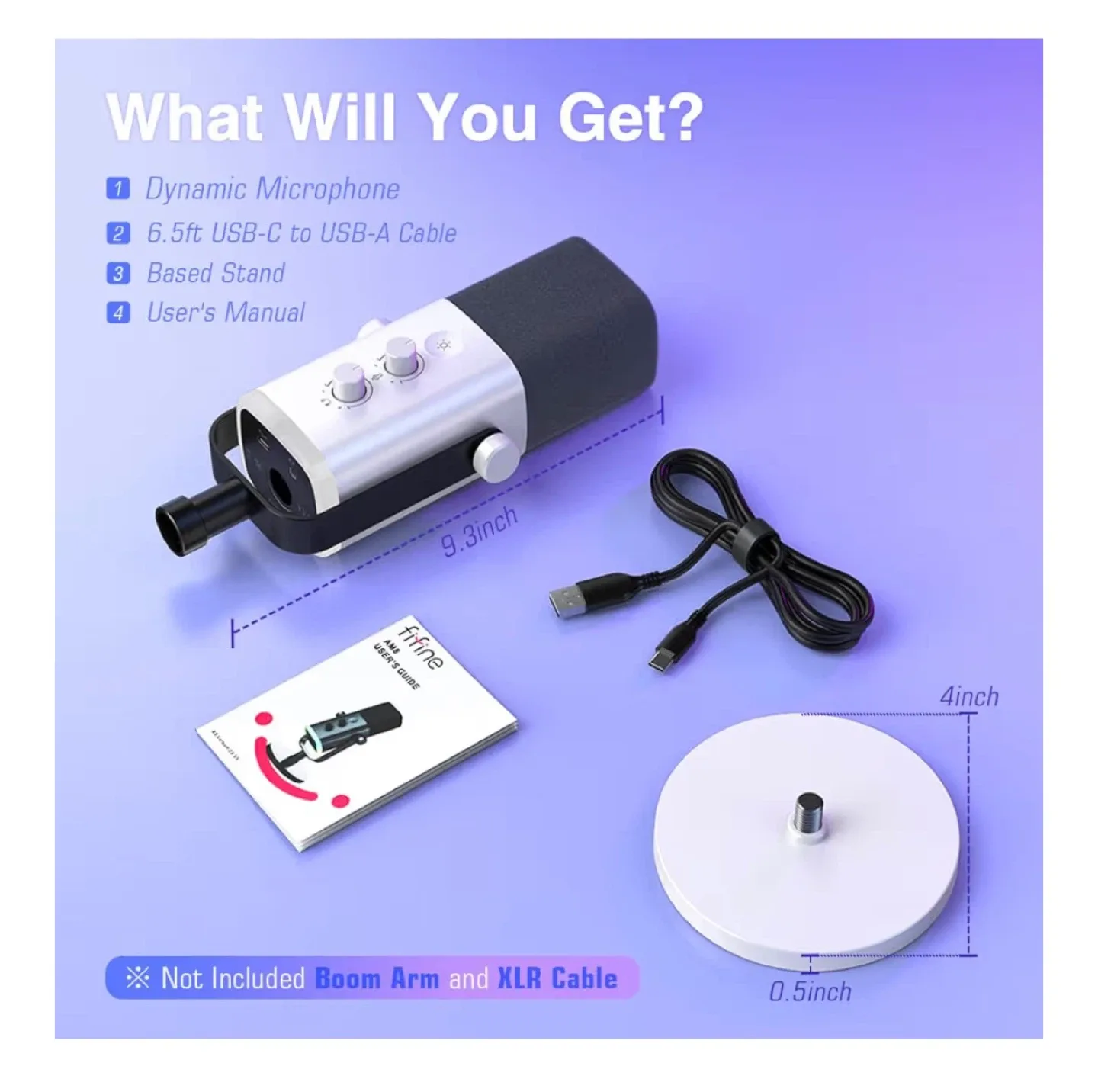 Fifine AS Version.25-V10 Dynamic Microphone - New image indicator(3)