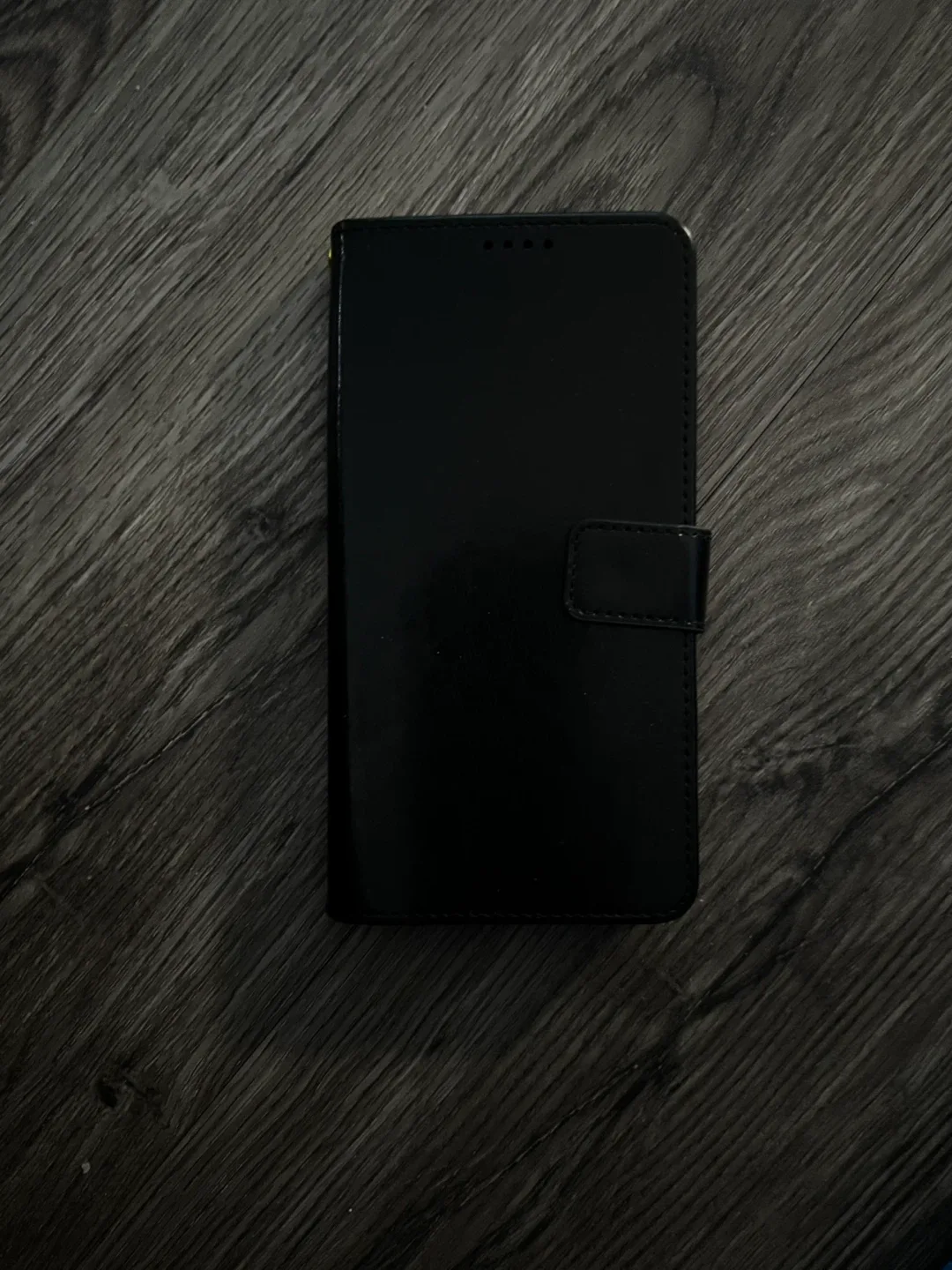 Black Leather Wallet Phone Case