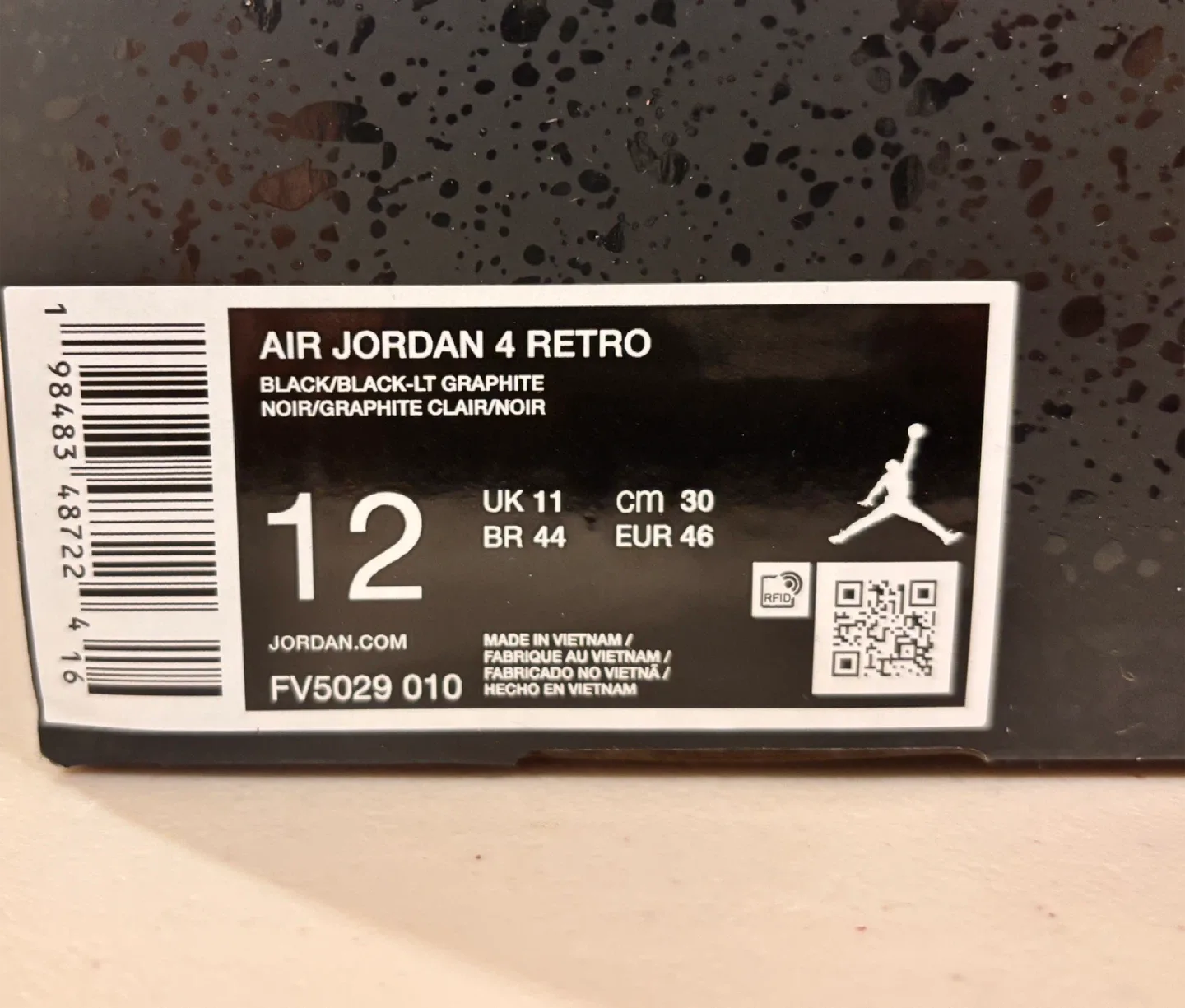 Nike Air Jordan 4 Retro Black Cat 2025 US 12 image indicator(8)