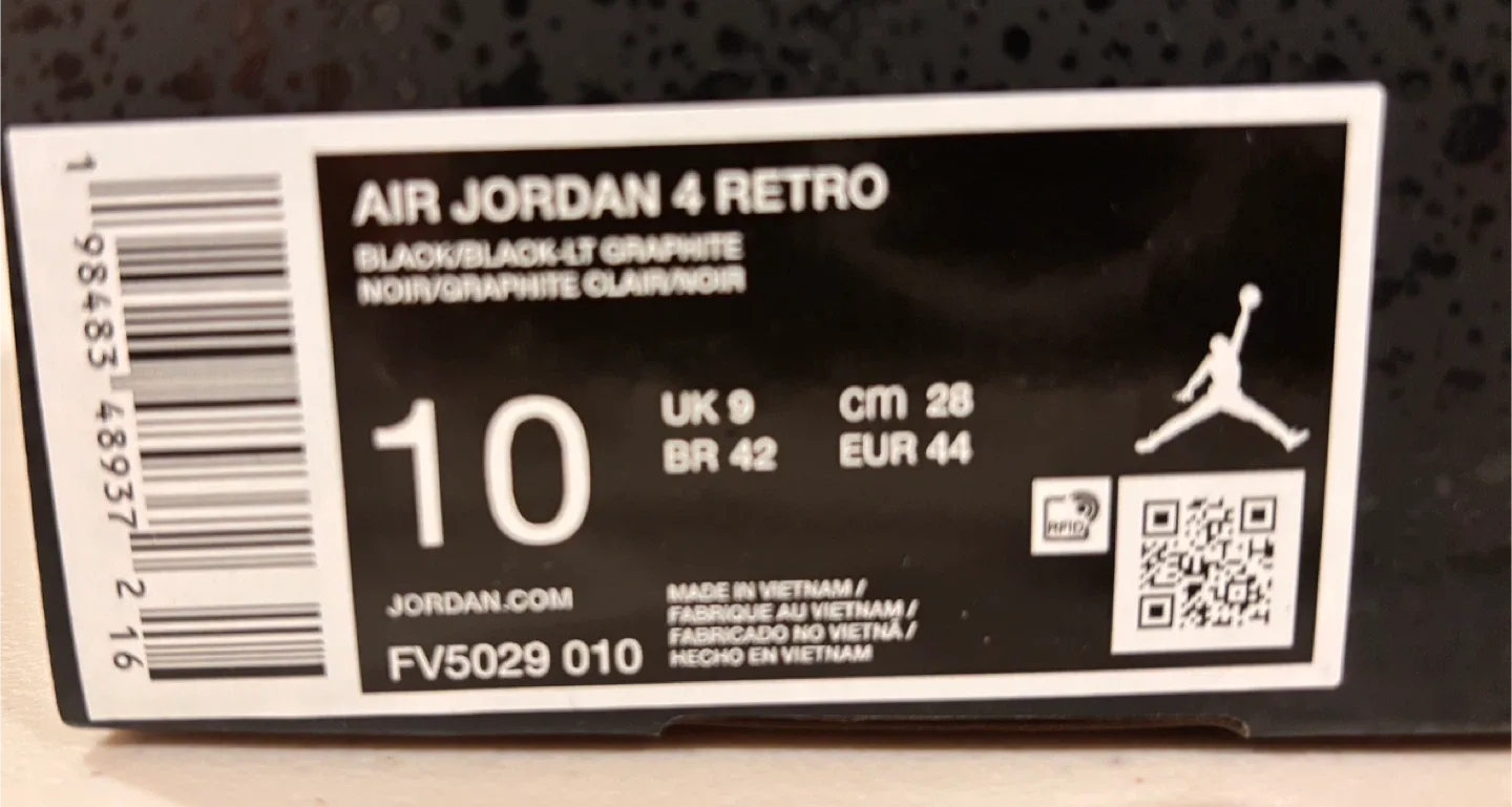 Nike Air Jordan 4 Retro Black Cat 2025 NEW WITH RECEIPT image indicator(7)