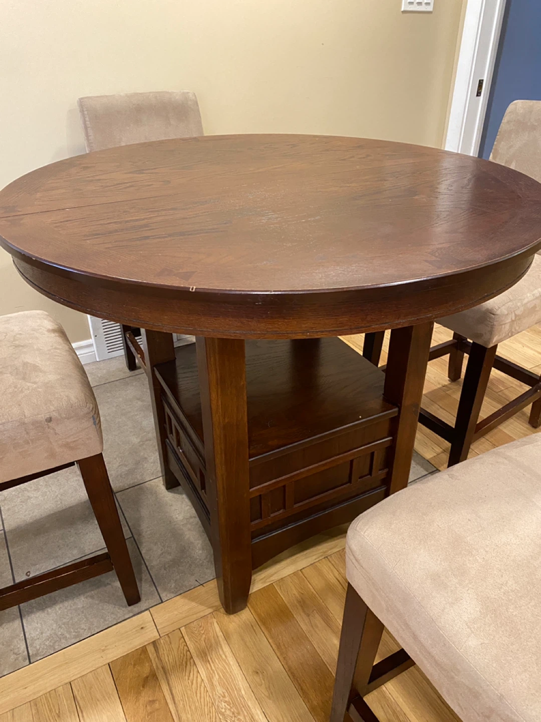 Solid Wood Counter-Height Extendable Dining Set (CAN DELIVER) - photo 3