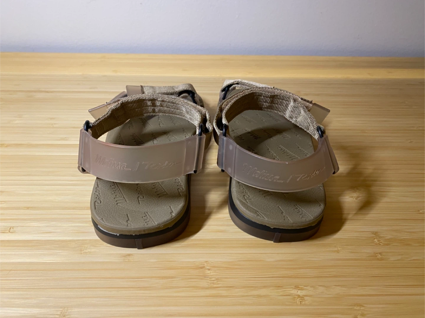 BRAND NEW Melissa Papete + Rider Sandals Women’s US 7 — Taupe - photo 5