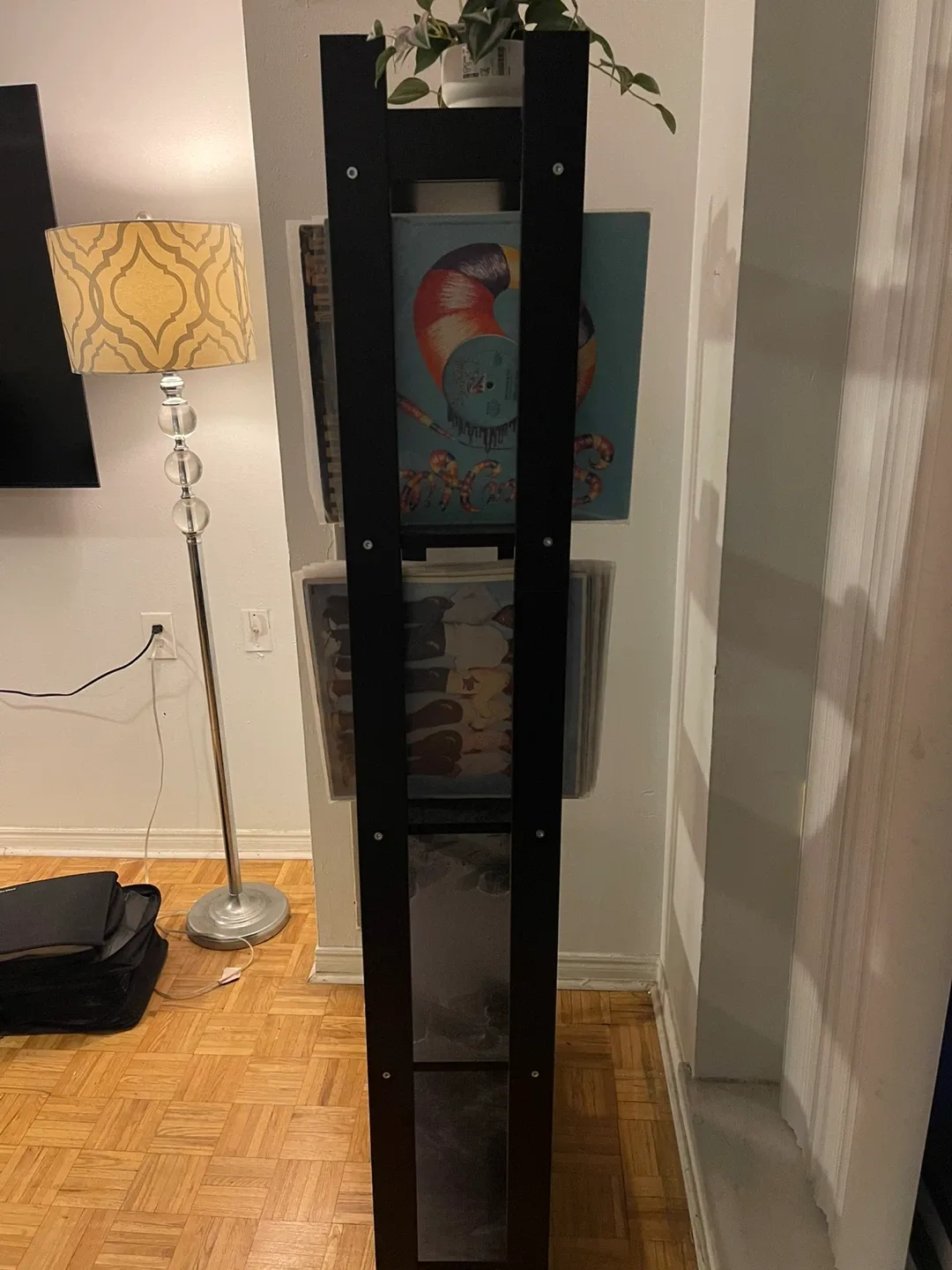 Black Vinyl Record Shelf