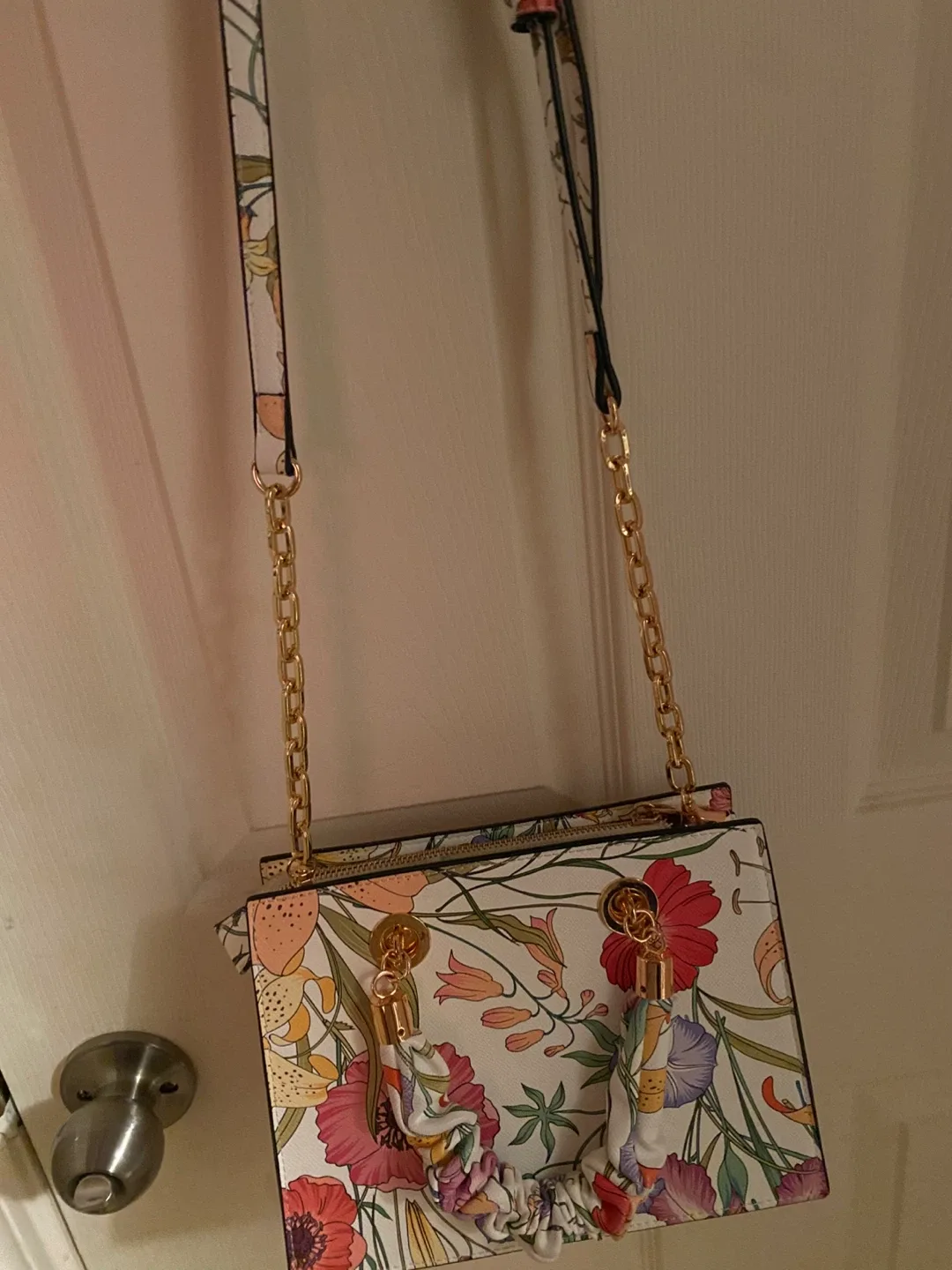 Floral Print Top Handle Bag image indicator(3)