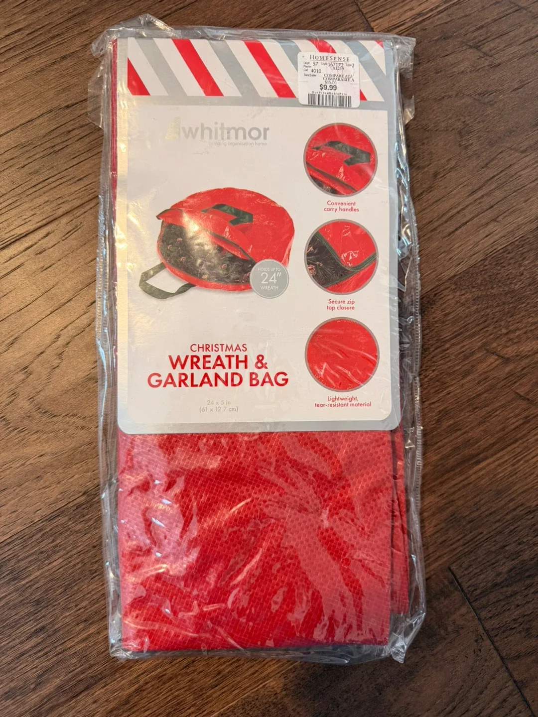 Brand New Whitmor Christmas Wreath & Garland Bags image indicator(2)