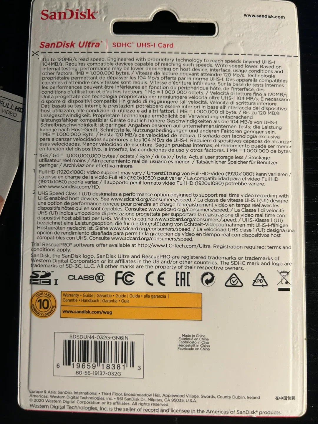 3 New SanDisk Ultra 32GB SDHC UHS-I Card image indicator(3)