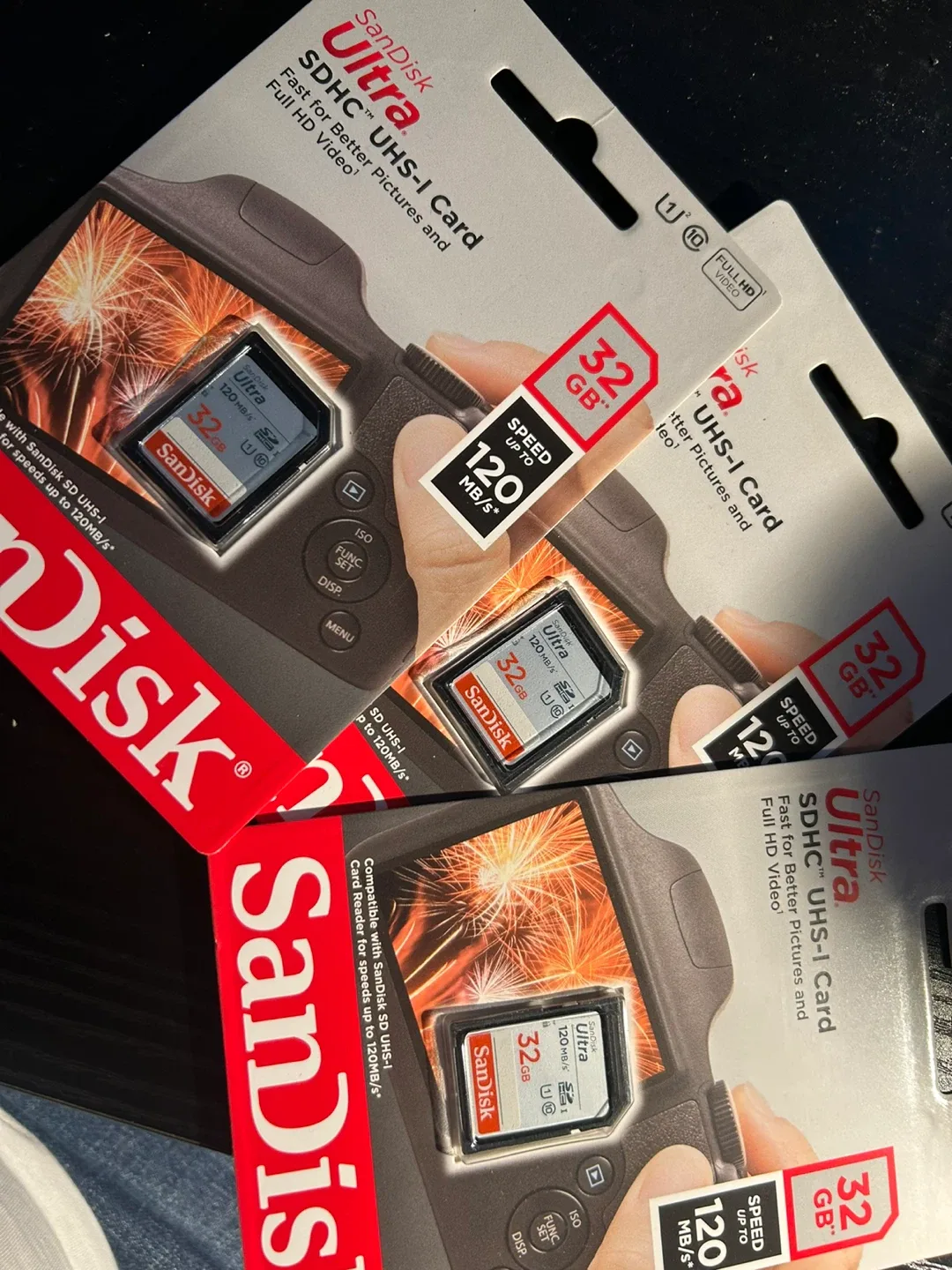 3 New SanDisk Ultra 32GB SDHC UHS-I Card