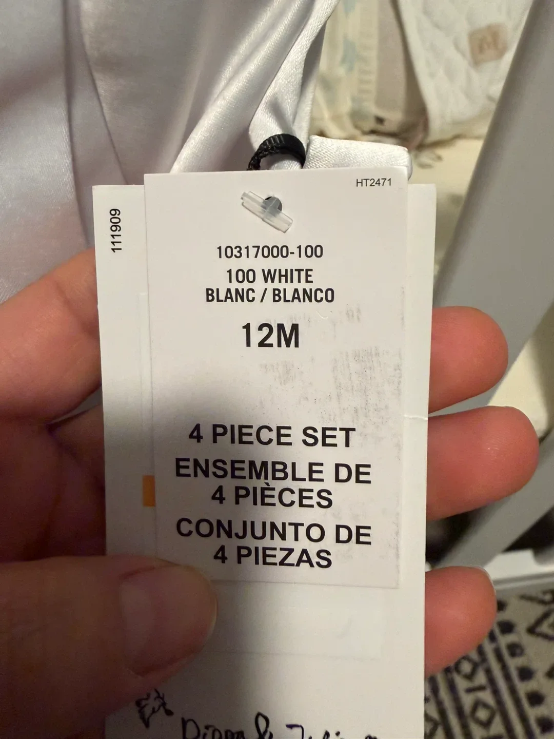 pippa & Julie 12M White 4-Piece Set image indicator(2)