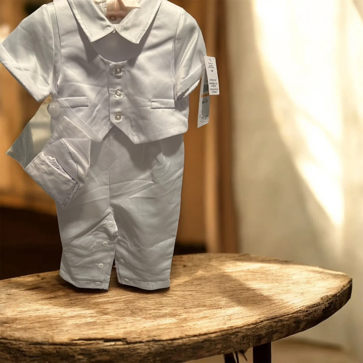 pippa & Julie 12M White 4-Piece Set