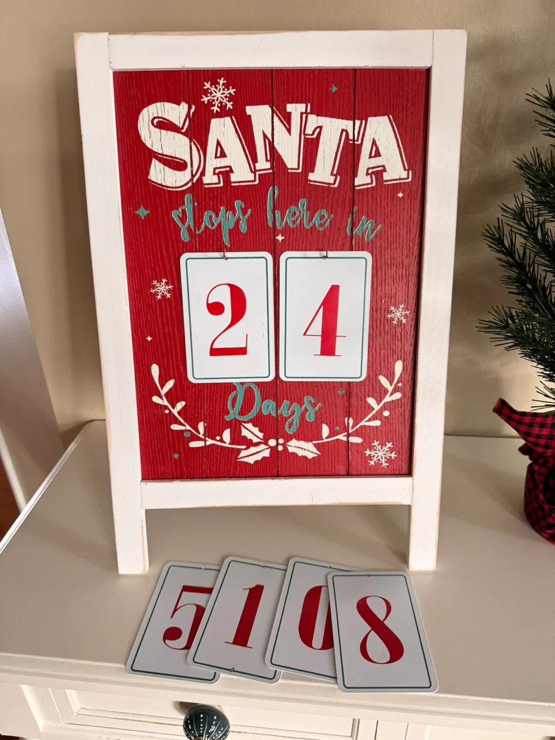 Santa Stops Here Countdown Calendar