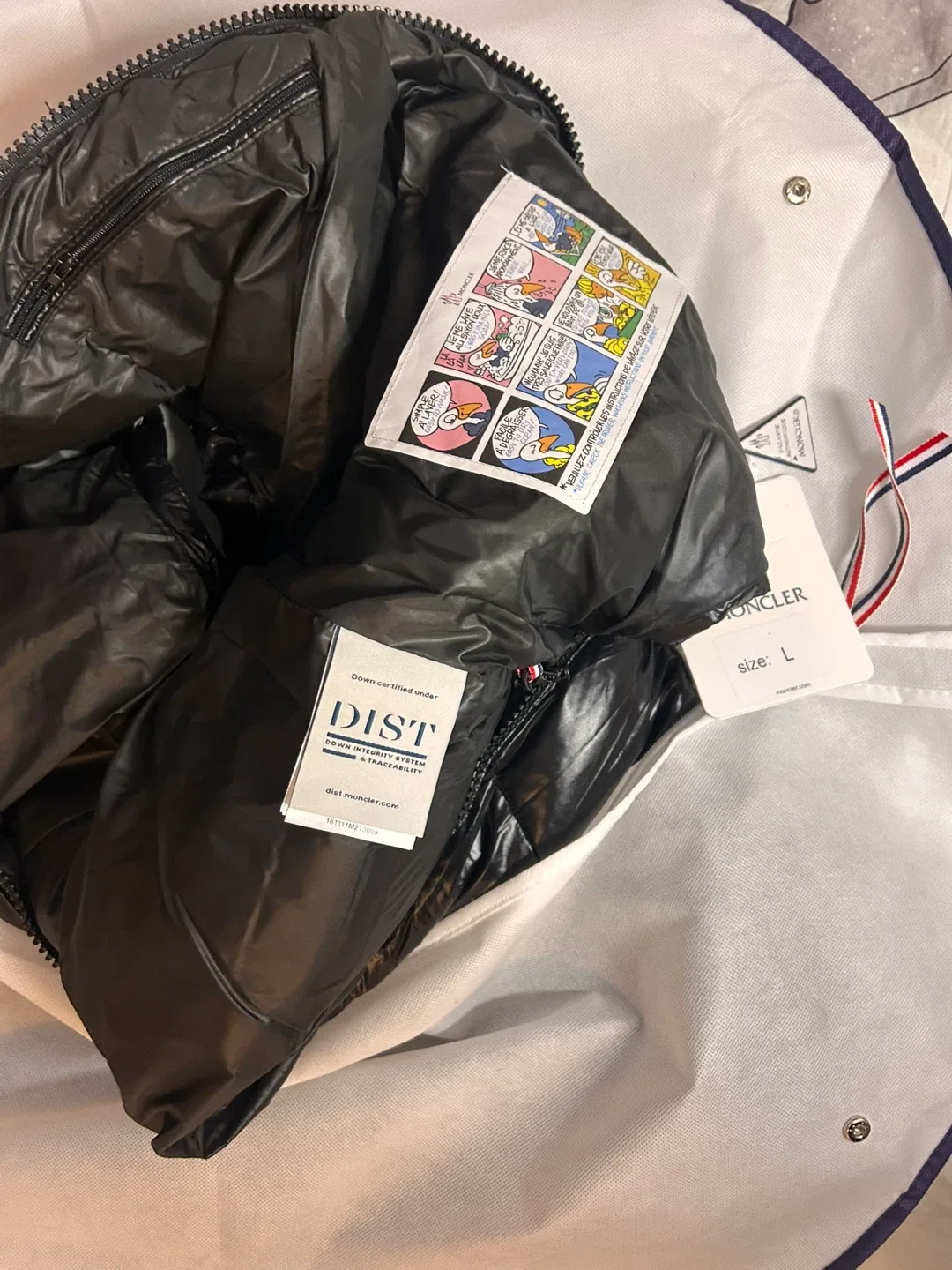 Moncler Bormes Veste Sans  Noire, Taille L ,M image indicator(3)