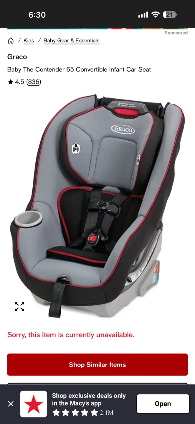 Graco Contender 65 Convertible Car Seat - photo 2