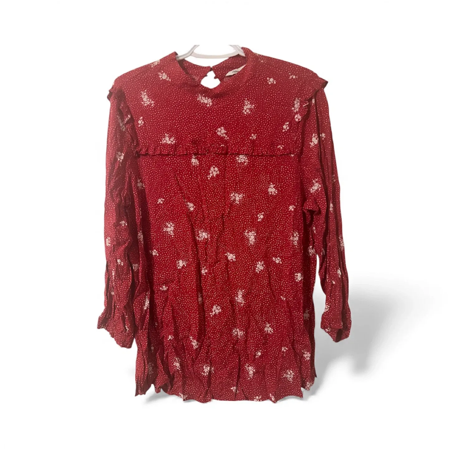 Reitmans Red Floral Blouse - Size XL image indicator(3)