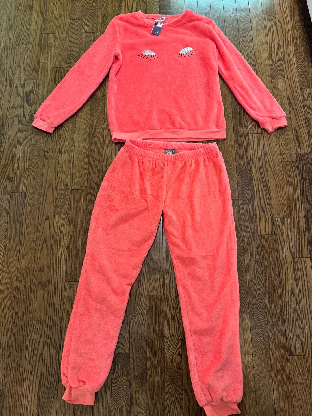 Coral Fleece Pajama, Set.  Size 12-14