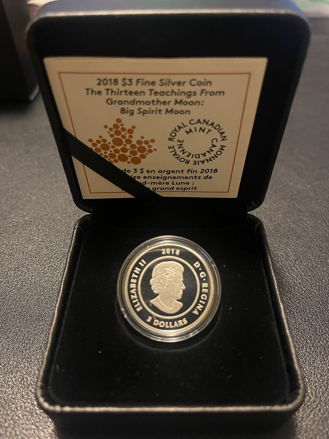 2018 $3 Fine Silver Coin - Big Sprit Moon - photo 4