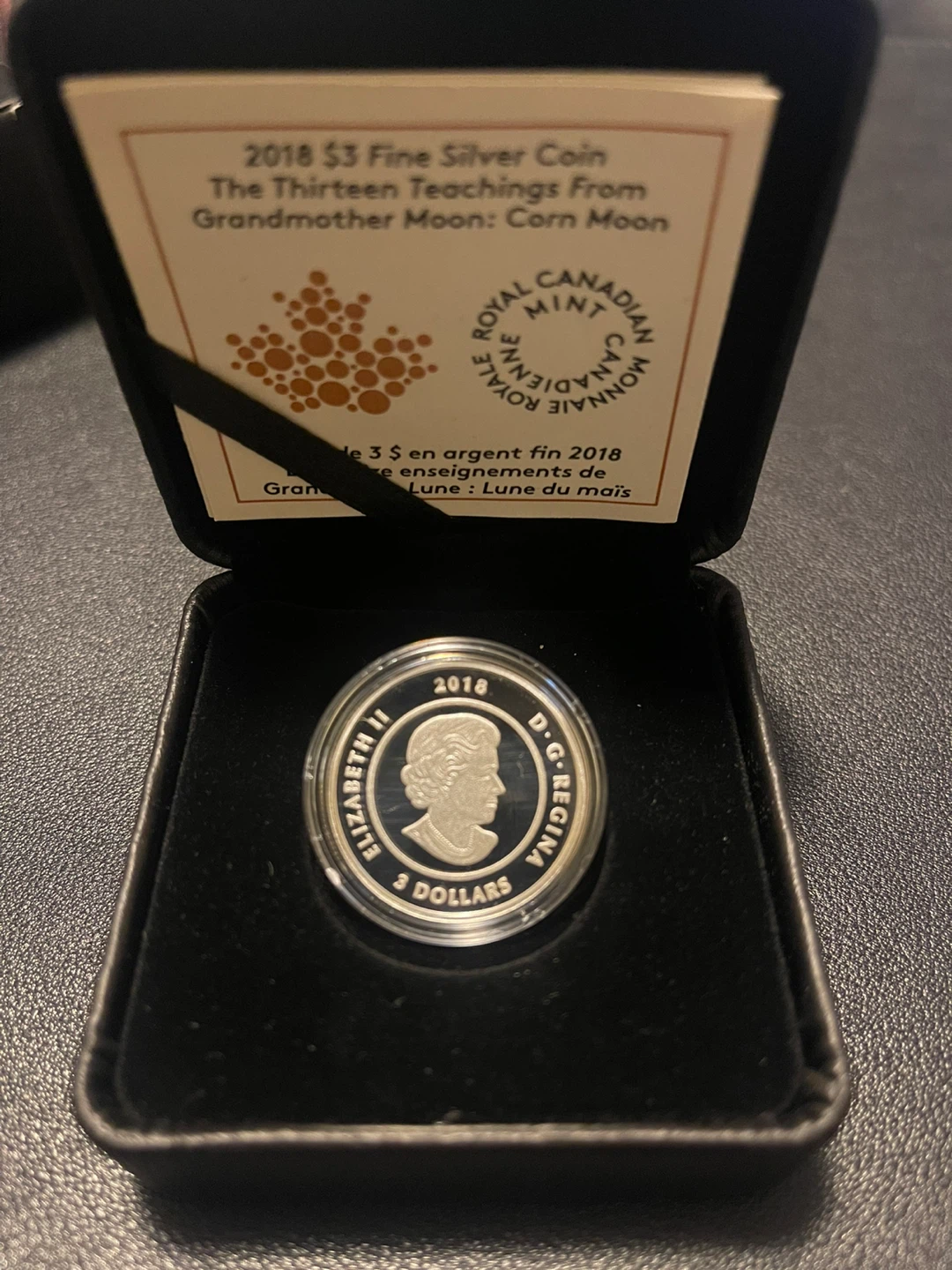 2018 $3 Fine Silver Coin (Corn Moon) - photo 4