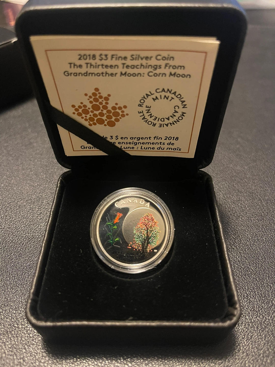 2018 $3 Fine Silver Coin (Corn Moon) - photo 3