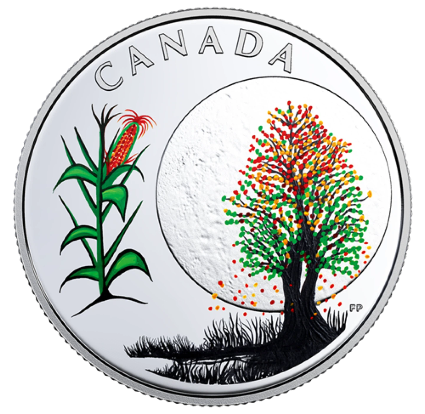 2018 $3 Fine Silver Coin (Corn Moon)