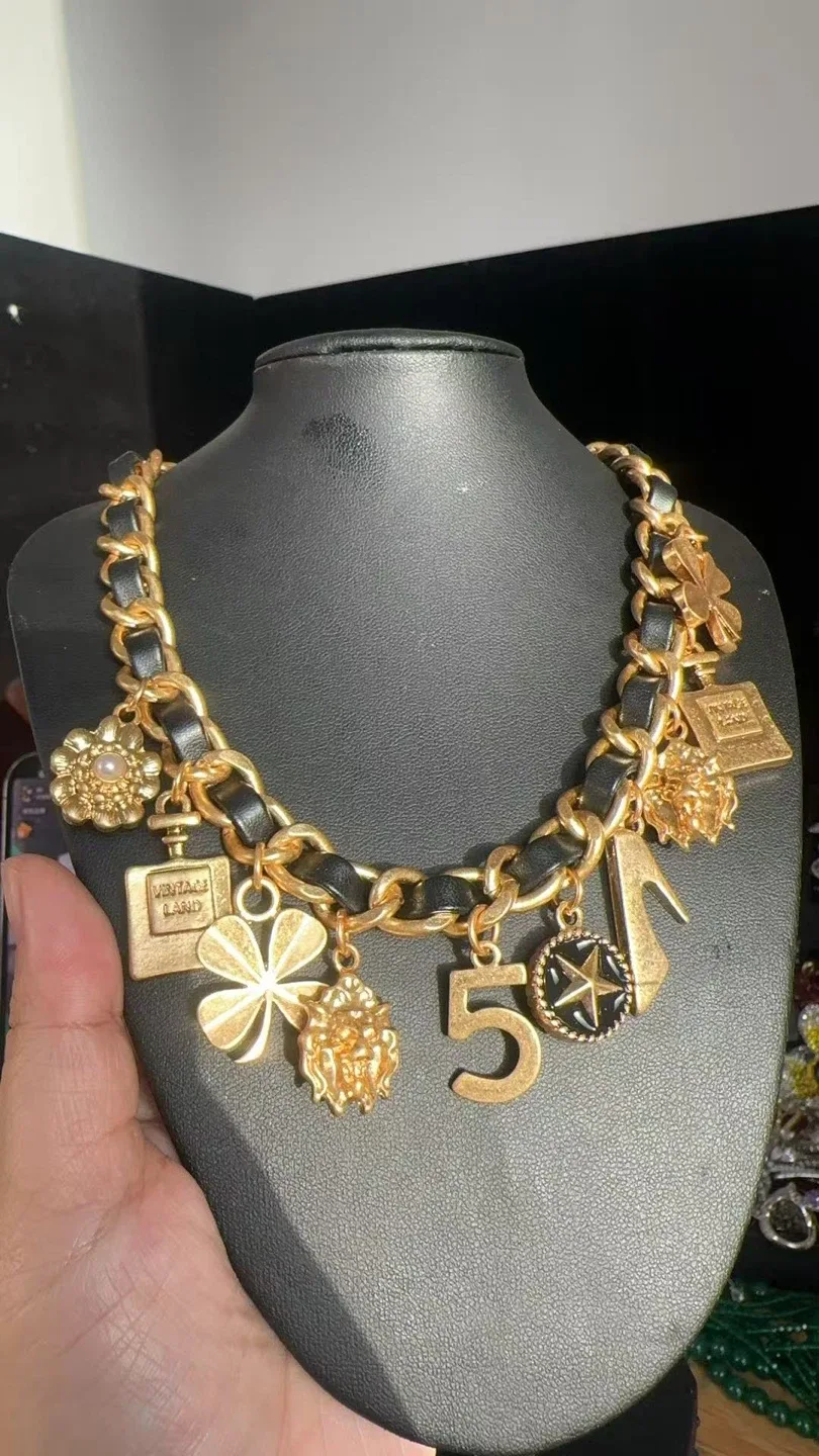 Vintage Land Charm Necklace