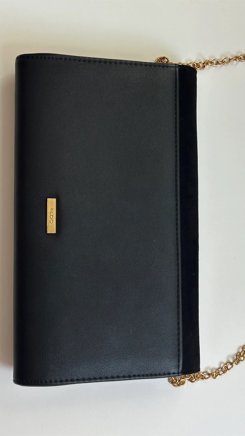 ALDO Black Clutch with Gold Chain - photo 5