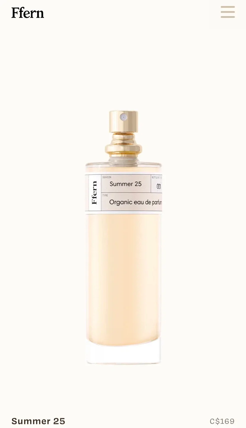 Ffern Summer 25 Organic Eau de Parfum (32ml)