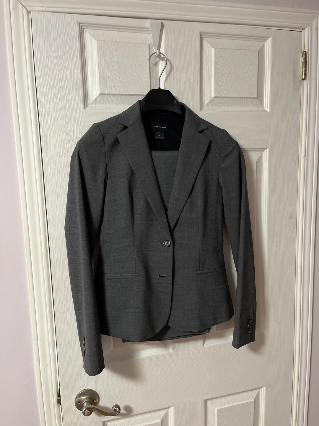 Club Monaco Grey Women's Suit (Wool )- Size 0 - photo 2